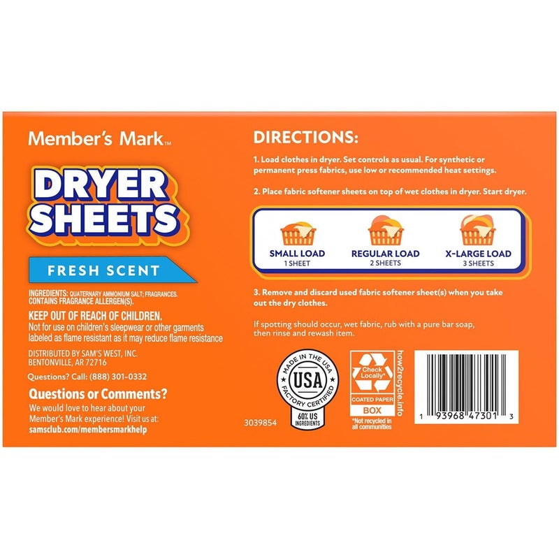 Members Mark Member's Mark Fabric Softener Sheets - Image 2